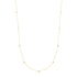 Gold Bezel Cubic Zirconia Station Necklace